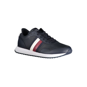 Tommy Hilfiger Blue Leather Men Sneaker