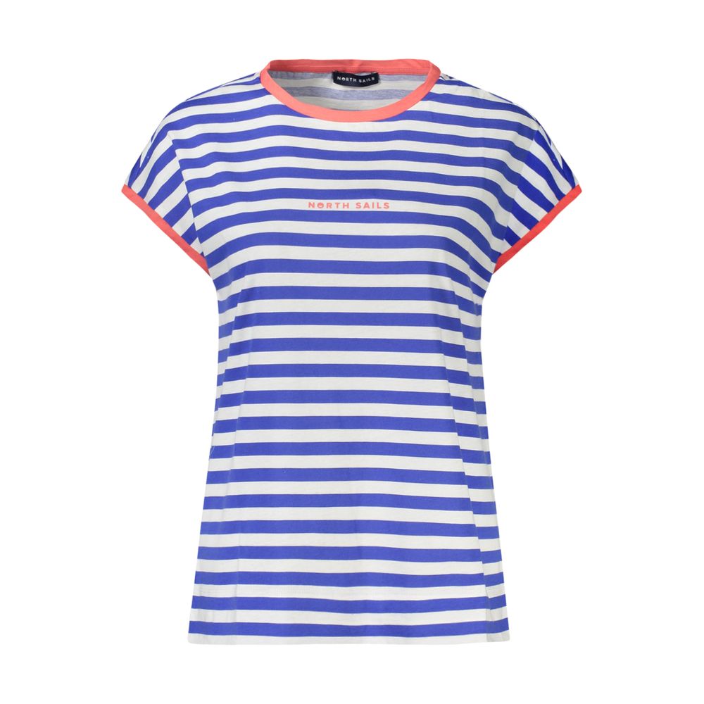 North Sails Blue Cotton Women T-Shirt