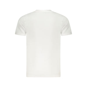 Cavalli Class White Cotton Men T-Shirt