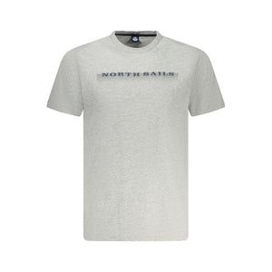 North Sails Brown Cotton Men T-Shirt