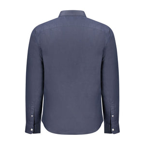 Timberland Blu Linen Men Shirt