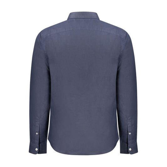 Timberland Blu Linen Men Shirt