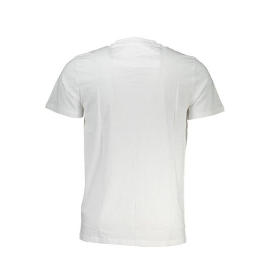 Cavalli Class White Cotton Men T-Shirt
