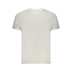Tommy Hilfiger White Cotton Men T-Shirt