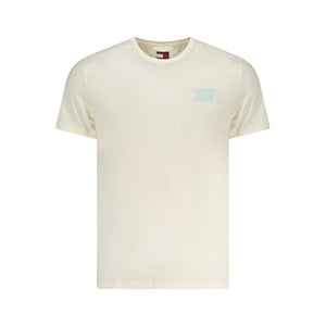 Tommy Hilfiger Beige Cotton Men T-Shirt