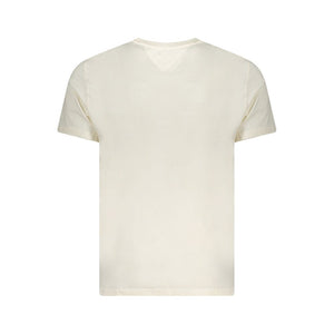 Tommy Hilfiger Beige Cotton Men T-Shirt