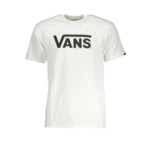 Vans White Cotton Men T-Shirt