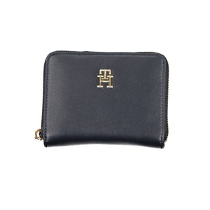 Tommy Hilfiger Blue Polyurethane Women Wallet
