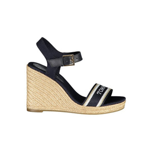Tommy Hilfiger Blue Leather Women Sandal