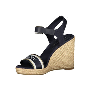 Tommy Hilfiger Blue Leather Women Sandal