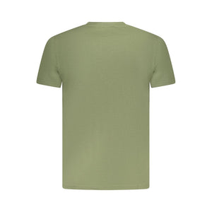 Cavalli Class Green Cotton Men T-Shirt
