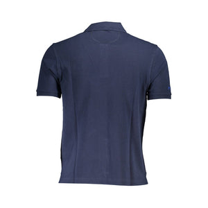 La Martina Blue Cotton Polo Shirt