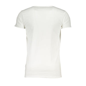 Cavalli Class "Bianco Cotton Men T-Shirt"