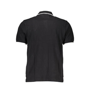North Sails Black Cotton Men Polo Shirt