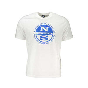 North Sails White Cotton Men's T-Shirt