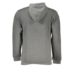 Sergio Tacchini Gray Cotton Men's Hooded Sweater