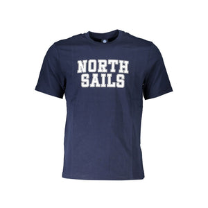 North Sails Blu Cotton Men's T-Shirt