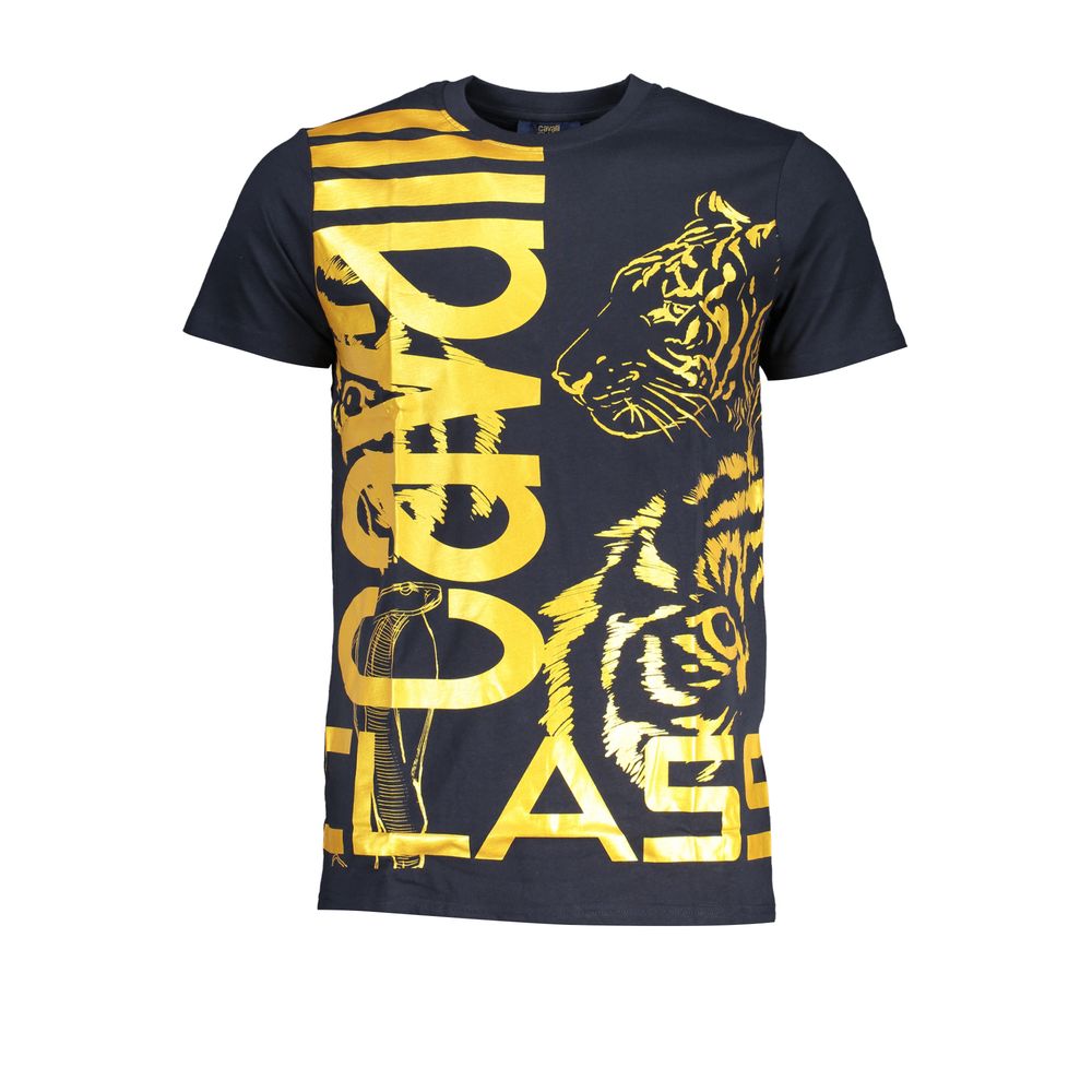 Cavalli Class Blu Cotton Men's T-Shirt