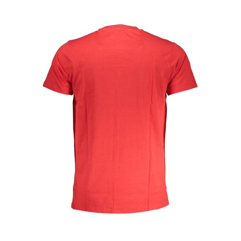 Cavalli Class Rosso Cotton Men T-Shirt