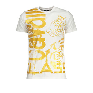 Cavalli Class White Cotton Men's T-Shirt
