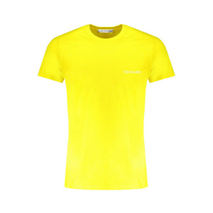 Trussardi Yellow Cotton Men T-Shirt