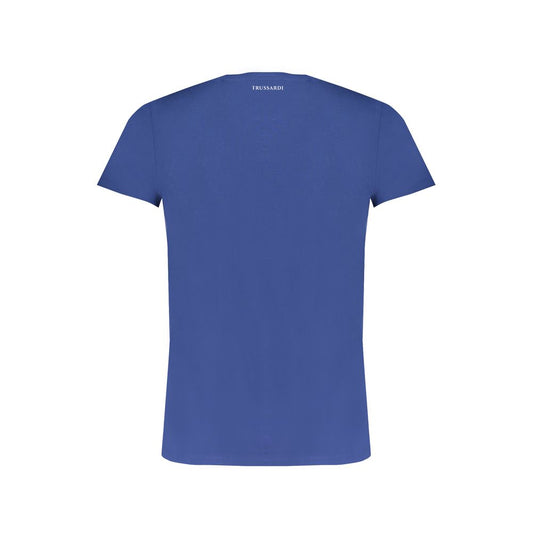 Trussardi Blue Cotton Men T-Shirt