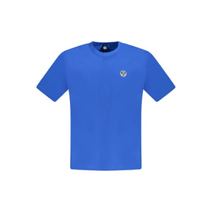 North Sails Blue Cotton Men T-Shirt