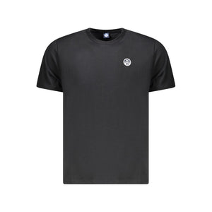 North Sails Black Cotton Men T-Shirt