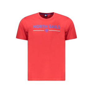 North Sails Red Cotton Men T-Shirt