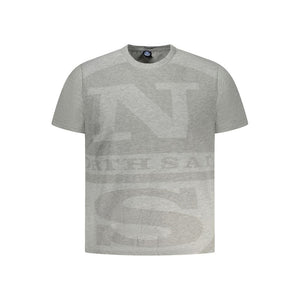 North Sails Brown Cotton Men T-Shirt