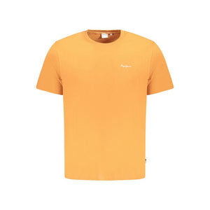 Pepe Jeans Arancione Cotton Men T-Shirt