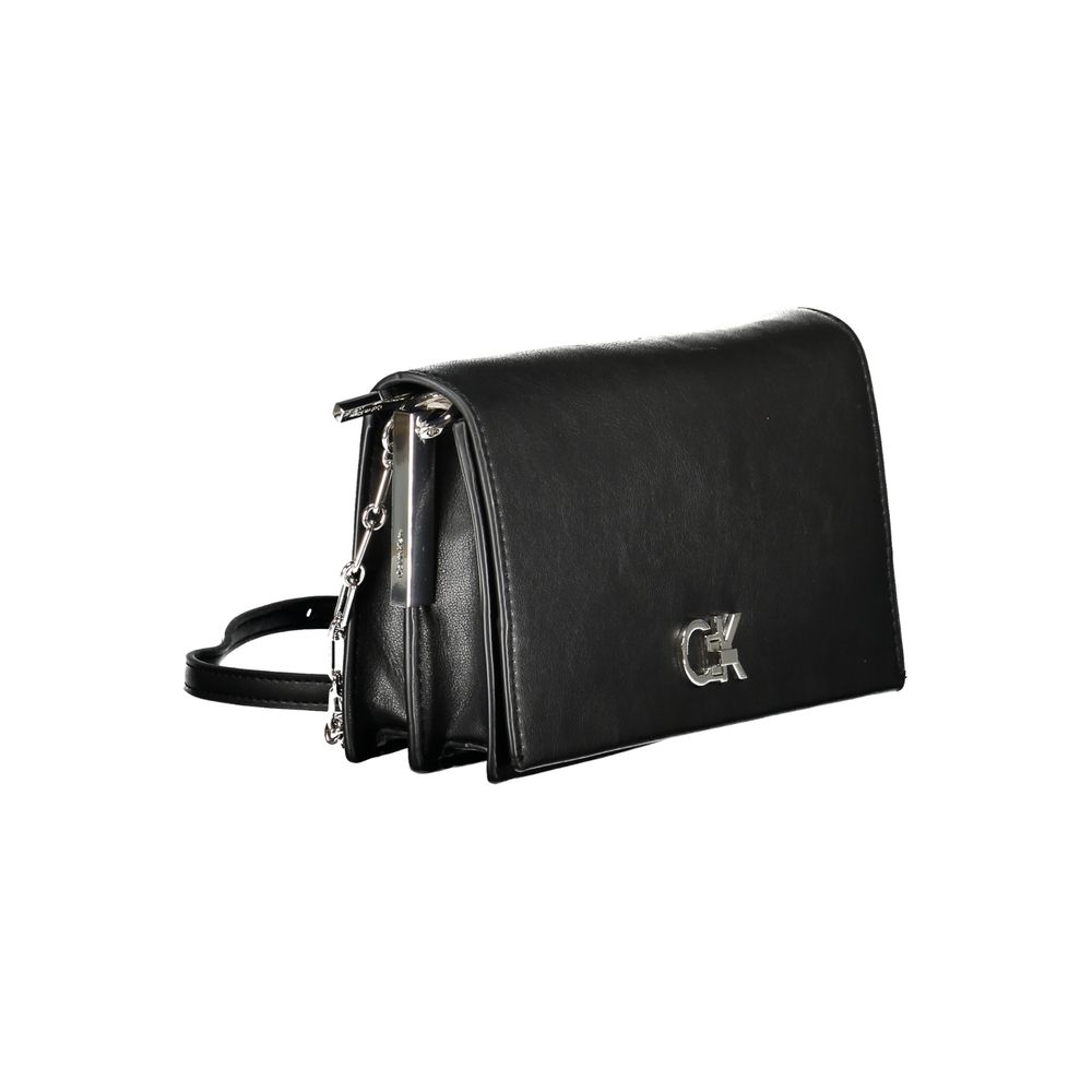 Calvin Klein Black Polyester Women Shoulder Bag