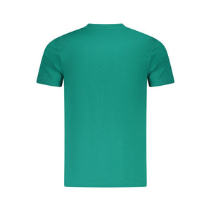 Cavalli Class Green Cotton Men T-Shirt