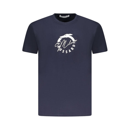 Trussardi Blue Cotton Men T-Shirt