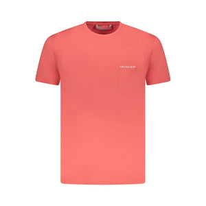 Trussardi Pink Cotton Men T-Shirt