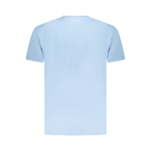 Trussardi Light Blue Cotton Men T-Shirt