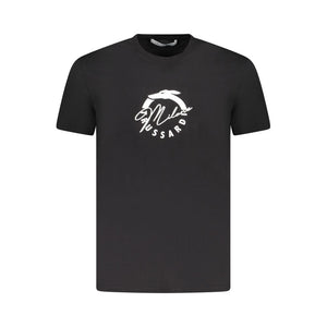 Trussardi Black Cotton Men T-Shirt