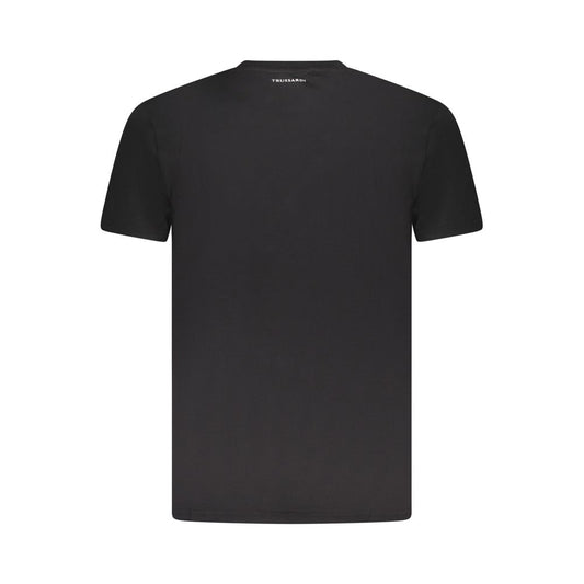 Trussardi Black Cotton Men T-Shirt