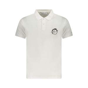 Trussardi White Cotton Men Polo Shirt