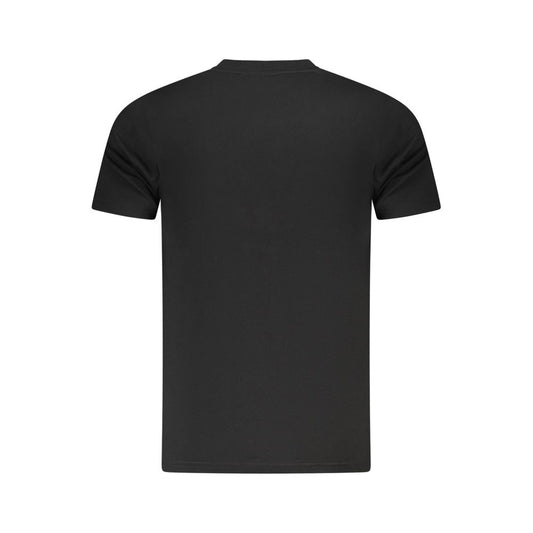 Cavalli Class Black Cotton Men T-Shirt