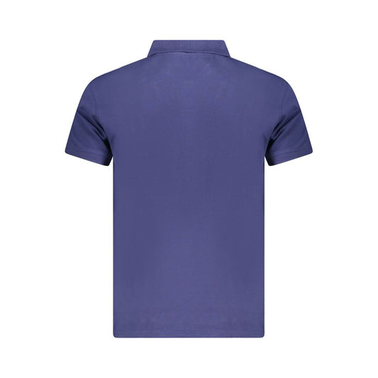 Cavalli Class Blue Cotton Men Polo Shirt