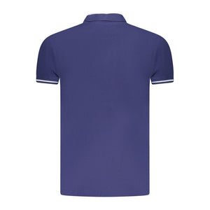Cavalli Class Blue Cotton Men Polo Shirt