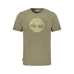 Timberland Green Cotton Men T-Shirt