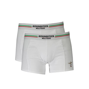Aeronautica Militare White Cotton Men Boxer