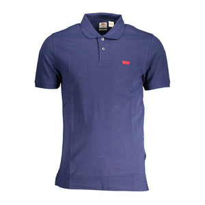 Levi's Blue Cotton Men Polo Shirt