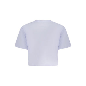 Converse Purple Cotton Women T-Shirt