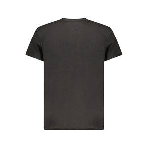 Tommy Hilfiger Black Cotton Men T-Shirt