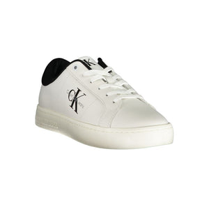 Calvin Klein White Polyurethane Men's Sneaker