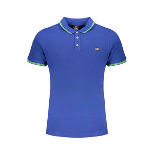 Norway 1963 Blue Cotton Men Polo Shirt