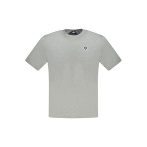 North Sails Brown Cotton Men T-Shirt